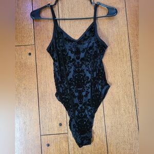 Killstar Skull Damask Bodysuit - Size Small